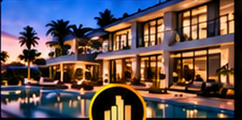 Luxury home exterior at dusk