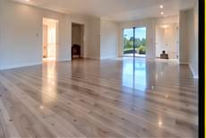 Finished flooring installation