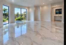 Polished flooring in a modern interior